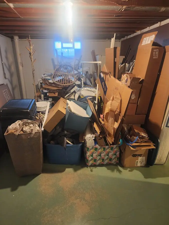 Roll-off dumpster container at job site for Roll Off Dumpster Rental in Aztec